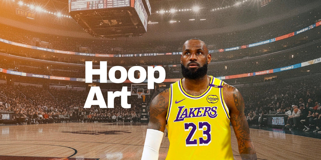 Article de blog Hoop Art : The Second Decision, LeBron James et sa retraite, illustration artistique NBA pour fans de basketball.