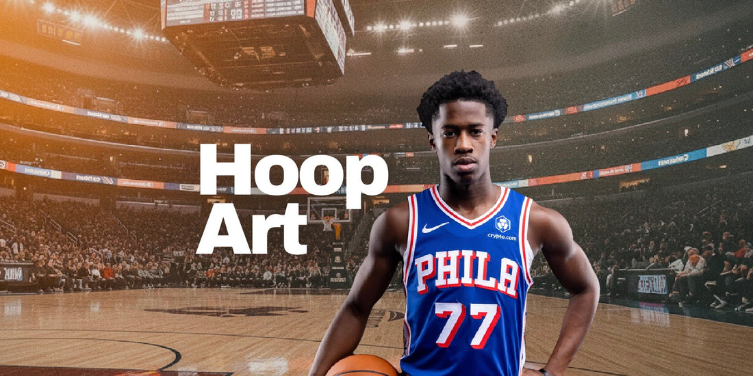 Article de blog Hoop Art : VJ Edgecombe, le nouveau joyau des Sixers : de Bimini à Philadelphie, l’ascension d’un phénomène NBA